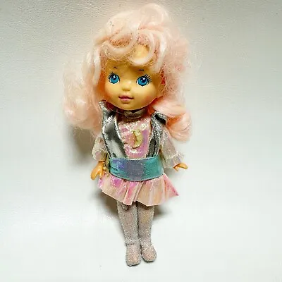 Vintage 1986 Hasbro Moon Dreamers Crystal Starr Doll Glow In The Dark Pink Hair  • $21.59