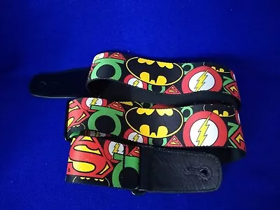 OneMarvel Comics 4 Characters Black Buckle-down Adjustable Nylon Guitar Strap 2  • $19.99