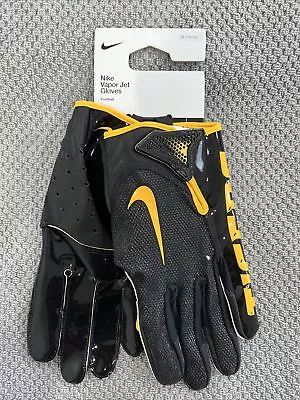 Nike Vapor Jet NCAA Mizzou Tigers Football Gloves Sz XL Missouri FN5493-022 • $79.10