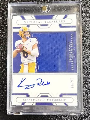 $54 • Buy Kenny Pickett Steelers 2022 National Treasures RPA Rookie Patch Auto Blue /99