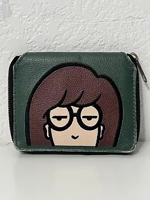 Vintage Daria MTV Zip Around Green Mini Wallet RARE • $39.99