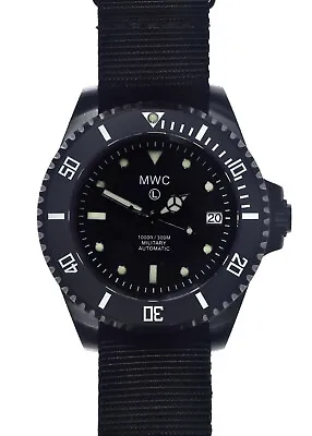 MWC 24 Jewel 300m Automatic Military Divers Watch With Sapphire Crystal PVD • £269