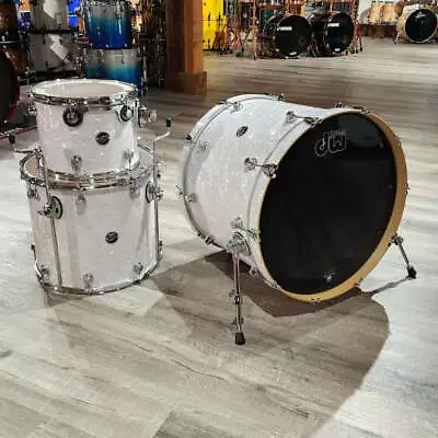 Used DW Performance Series 3pc Drum Set White Marine Pearl - Very Good • $1649.99
