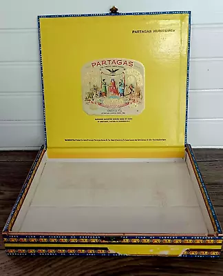 Vintage 1845 PARTAGAS Humitube Qty 10 Empty Wood Cigar Box Dominican Republic • $10.99