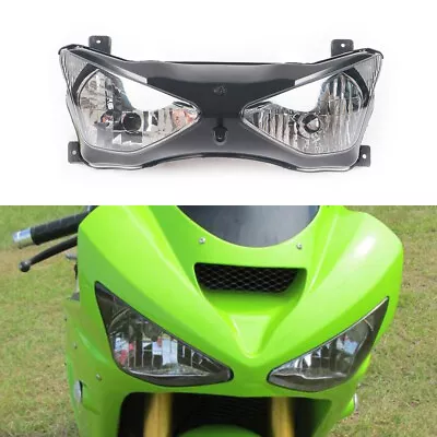 Front Headlight Headlamp Assembly For Kawasaki Ninja ZX6R 636 2003 2004 ZX-6R 03 • $138.95