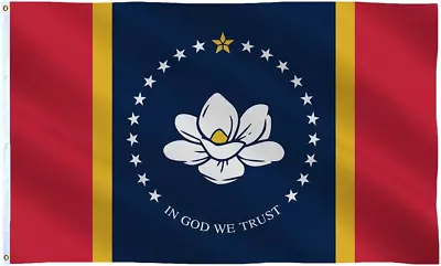 New Mississippi State Flag 3X5 Ft Outdoor In God We Trust Flag Magnolia Flag  • $12.93