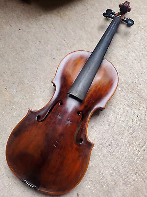 Very Old 4/4 Violin Violon Labelled Adolph Baur Fecit Stuttgart Anno 1891 • £763.26