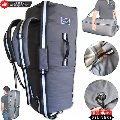 3-in-1 Heavy Duty Laundry Bag Travel Backpack Duffle W Military Style Closure • $49.98