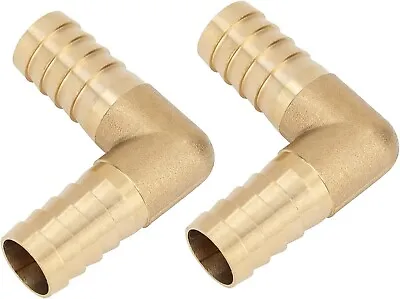 Brass Hose Barb Fitting 90 Degree L Right Angle Elbow 3/4 Barbed X 3/4 • $19.54