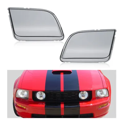 Fit For 2005-2009 Ford Mustang Smoke Headlight Replacement Lens Left+Right  • $21.07