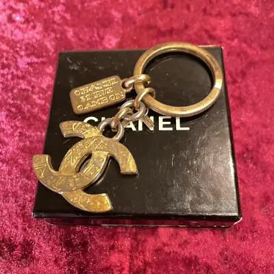 CHANEL Key Ring Vintage Here Mark Plate Holder • $346.54
