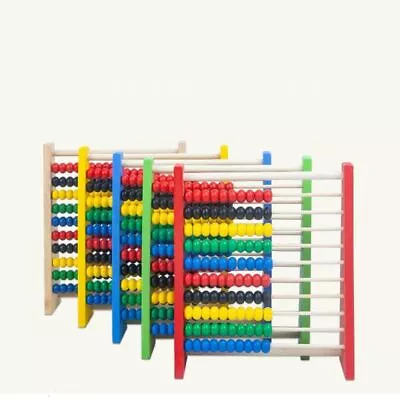 Educational Calculation Bead Wooden Counting Durable Wooden Abacus  Kid Toys • £5.65