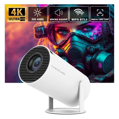 $149.99 • Buy 180 Degree Rotatable Smart Ultra HD Projector | Portable Mini Projector