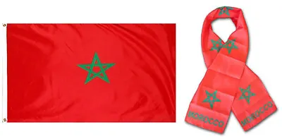 $14.88 • Buy  Wholesale Combo Set Morocco Moroccan Country 3x5 3’x5’ Flag And 8 X60  Scarf  