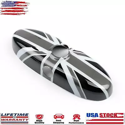 Black Union Jack UK Flag Rear View Mirror Cover For MINI Cooper R55 R56 R57 YU • $20.48