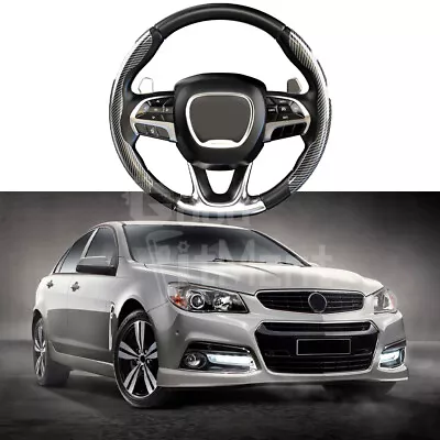 For Holden Commodore VE VF Carbon Fiber Steering Wheel Booster Cover Non-Slip AU • $33.54