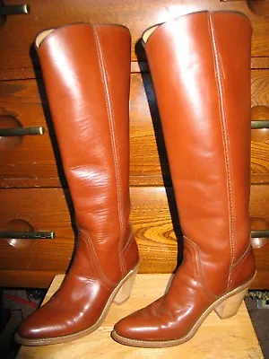  FRY Womens Leather Boots Tall Size 6B USA MADE • $125