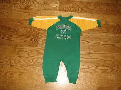 NEW Colorado State Rams Baby Coverall Romper Size 18M 18 Mo Boys Girls Creeper • $11.99