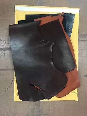$22.95 • Buy 3 Lbs. VEG TAN / Saddle Leather Cowhide Remnants, Craft, Jewelry And More!!!