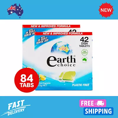 2 X 42pk Earth Choice All In One Dishwasher Tablets Lemon 672g • $32.39