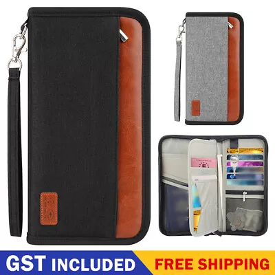 $22.41 • Buy RFID Blocker ID Card Holder Passport Holder Travel Wallet Document Organizer