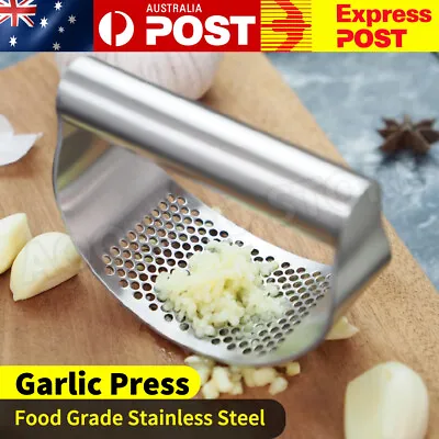 $11.95 • Buy Stainless Steel Garlic Masher Press Crusher Squeezer Masher Kitchen Gadget AU