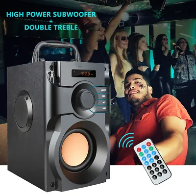 Portable Bluetooth Wireless Speaker Stereo Subwoofer Party Speaker With Remote • $13.78