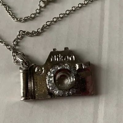 Vintage Nikon Camera Pendant Necklace Photography Photographer 35mm • $25.49