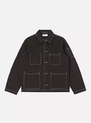 Universal Works Coverall Jacket In Black Twill • £65