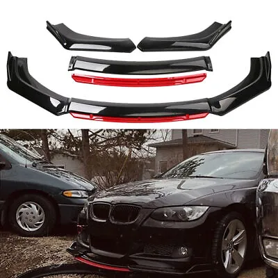 Glossy Red Front Bumper Lip Spoiler Splitter Chin Spoiler Trim For Honda Civic • £26.99