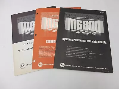 Motorola M6800 Benchmark Computer 3 Booklets Data Sheets System Reference • $39