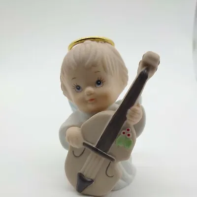 1987 Enesco Morehead Holly Babes Angel Boy Playing A Violin • $17.98