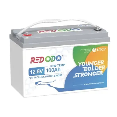 Redodo 12V 24V 36V 100Ah Lithium Battery Low Temp Cut-off For Trolling Motor RV • $469.99