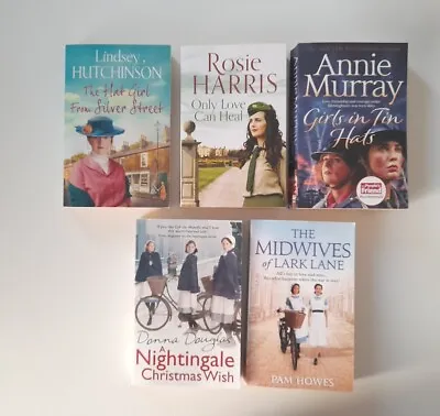 5 Books Annie Murray Lindsey  HutchinsonRosie HarrisPam Howes Donna Douglas  • £3.50