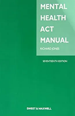 Mental Health Act Manual Paperback Richard Jones • £5.66