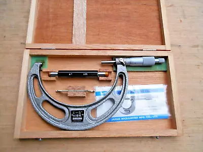 Nsk Micrometer  4-5   .0001  With Wood Case And Standard • $79.99