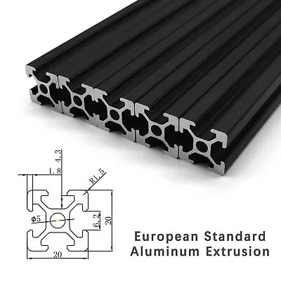 10PCS 2020 T-Slot Aluminum Extrusion 1500mm EU Standard For CNC 3D Printer DIY • $112.49