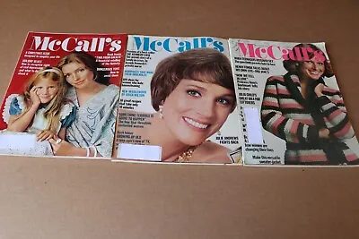 MCCALLS MAGAZINES 1972-1985 SET/24 - Julie Andrews Farrah Fawcett Liz Taylor • $45