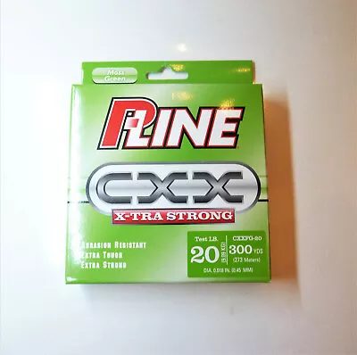 PLINE CXX X-Tra Strong 20LB 300Yrds Fishing Line ~ Moss Green • $8.99