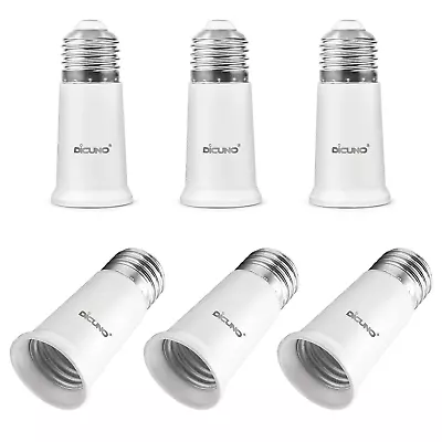 Socket Extender Extension Adapter Max 200W Light Bulb Extender Light Bulb 6 Pcs • $14.95