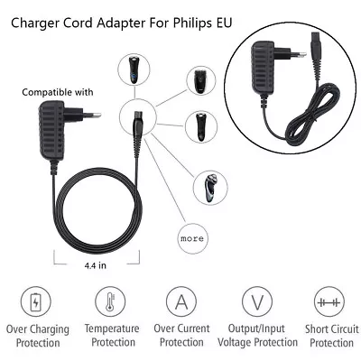 $19.80 • Buy 15V 0.36A Power Razor Charger Cord Adapter For Philips Norelco Shaver HQ8505 EU