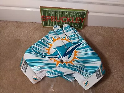 Nike Vapor Jet 3.0 Nfl Miami Dolphins Receivers Football Gloves Pgf339-171 • $59.99