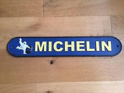 Large ‘Michelin’ Sign Cast Iron 50cm Advertising Sign Garage Man Cave Etc • £26
