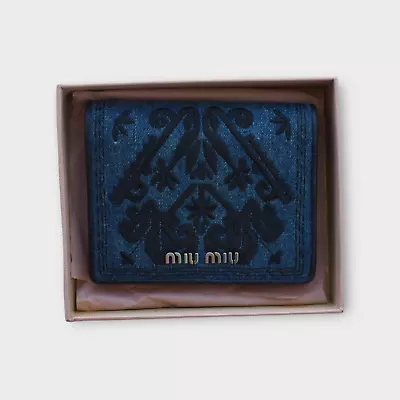 Miu Miu Denim Wallet • $235