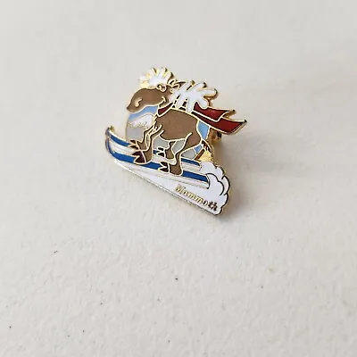 Mammoth Moose Ski Pin Back Badge Vintage • $12.97