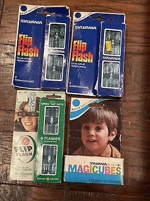 Lot Vintage Sylvania Flip Flash & Magic Cubes • $15