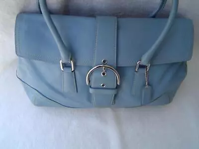 Authentic Coach Vintage Soho Blue Leather Satchel #9550 Guc • $59.99