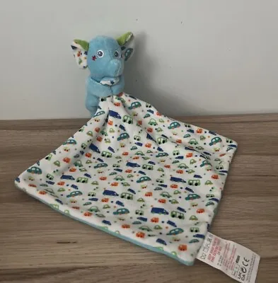 BLUE ELEPHANT Cars Plush Soft Toy Baby Comforter From Poundland • £9.95