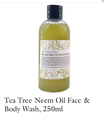 Funky Soap Tea Tree Neem Oil Face And Body Wash 250ml • £7