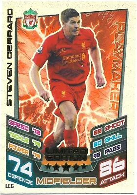 £49.99 • Buy Match Attax 2012/13 12/13 Steven Gerrard Limited Edition Le6